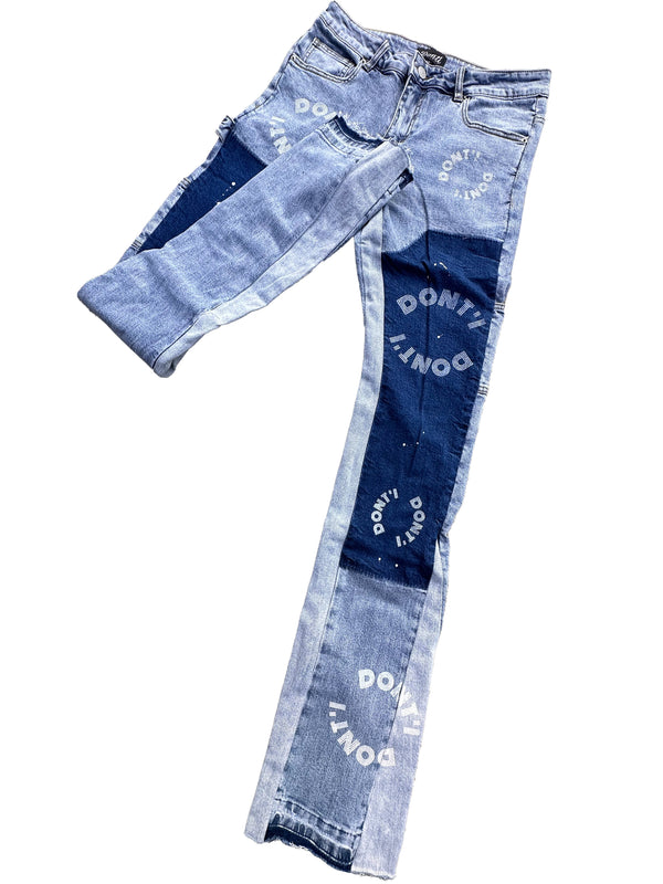 Blue Dont'i Stack Jeans
